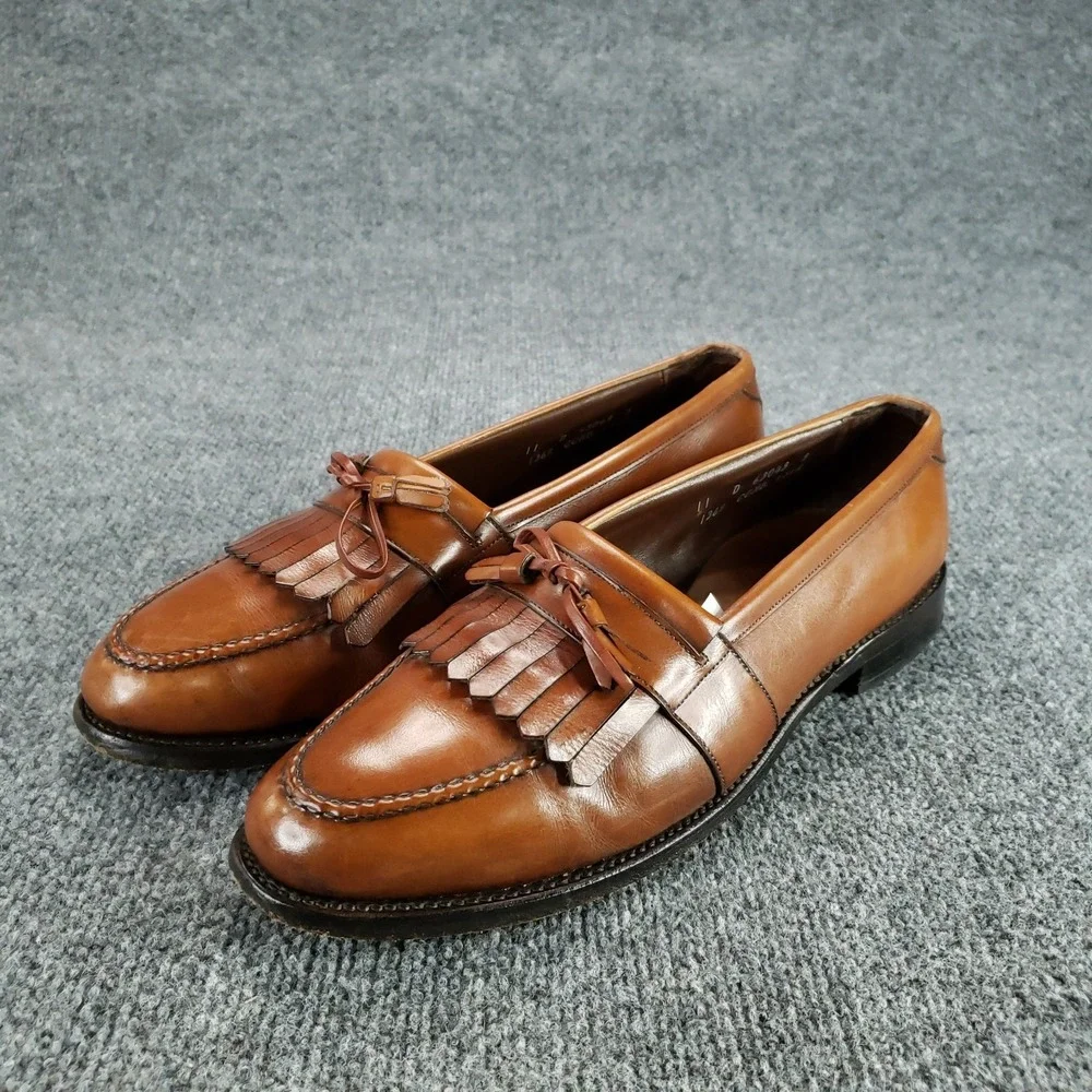 Allen Edmonds Chelsea Loafer Mens‎ Size 11 D  Chestnut Brown Kiltie Tassel Z